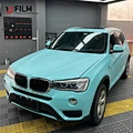 Blue Car Wrap